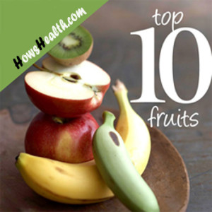 top 10 fruits lists banana apple and apricot mango